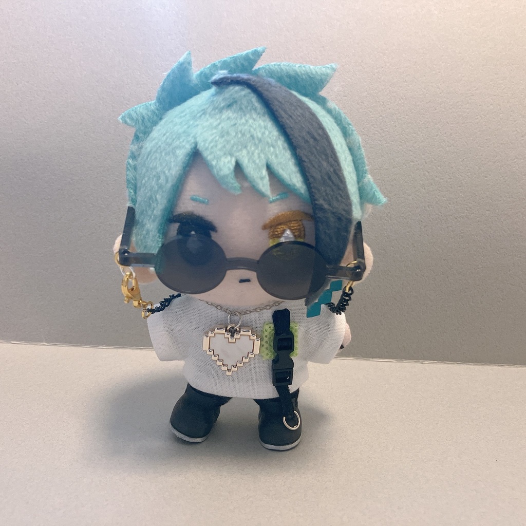 チェーン付きサングラス-10cmぬい-