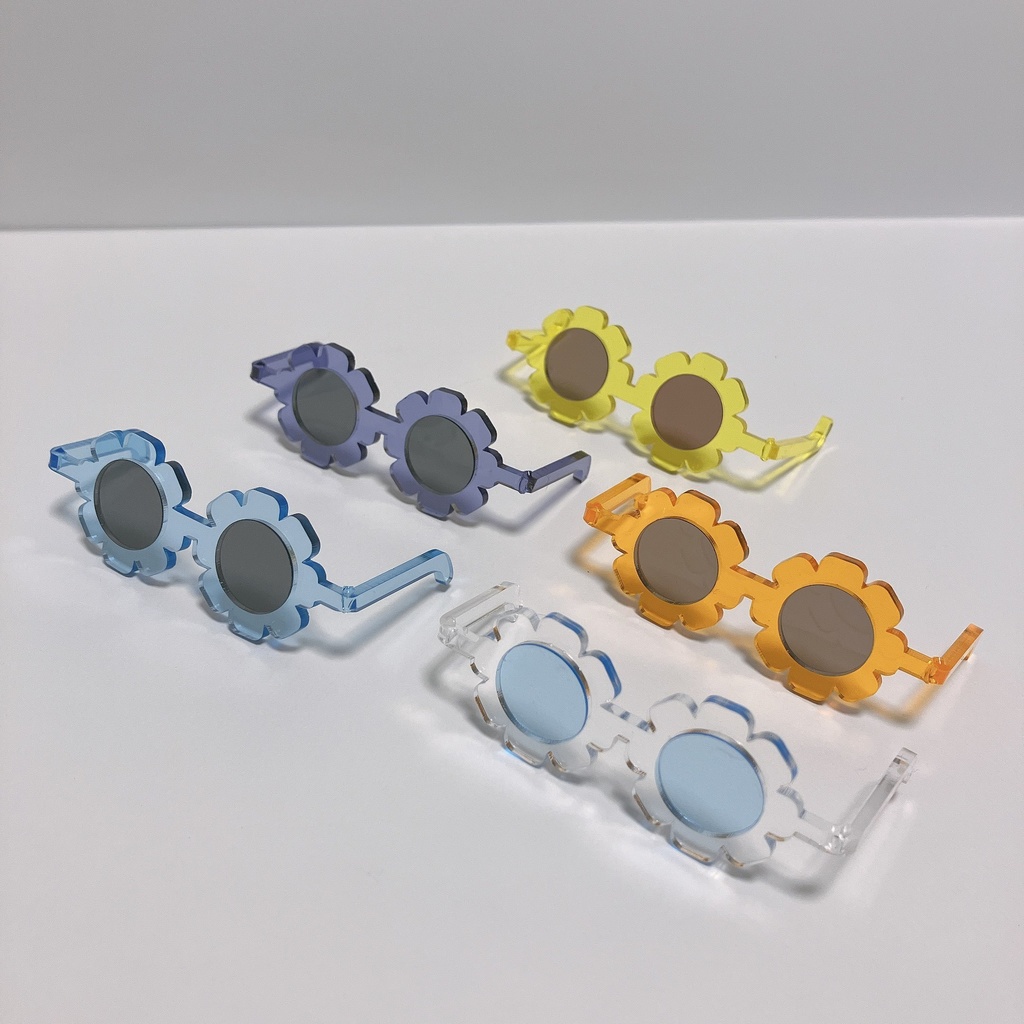 クリアおはなサングラス-10cmぬい-