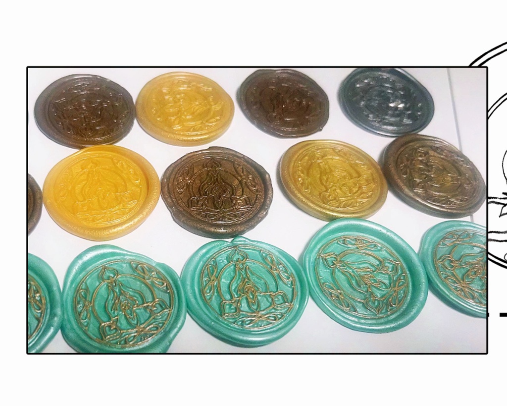 アベ星シールセット・シーリングワックス