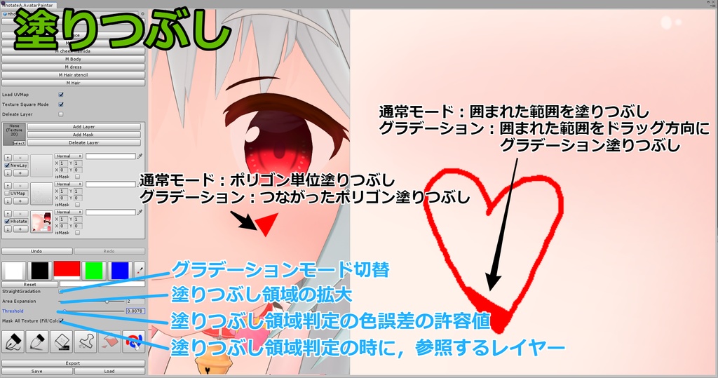 【UnityEditor拡張】にゃんにゃんアバターペインター(TextureModifyTool)