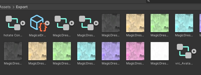【VRChatAvatar3.0想定】マジックドレッサーメイクアップ(MagicDresserMakeupSystem)