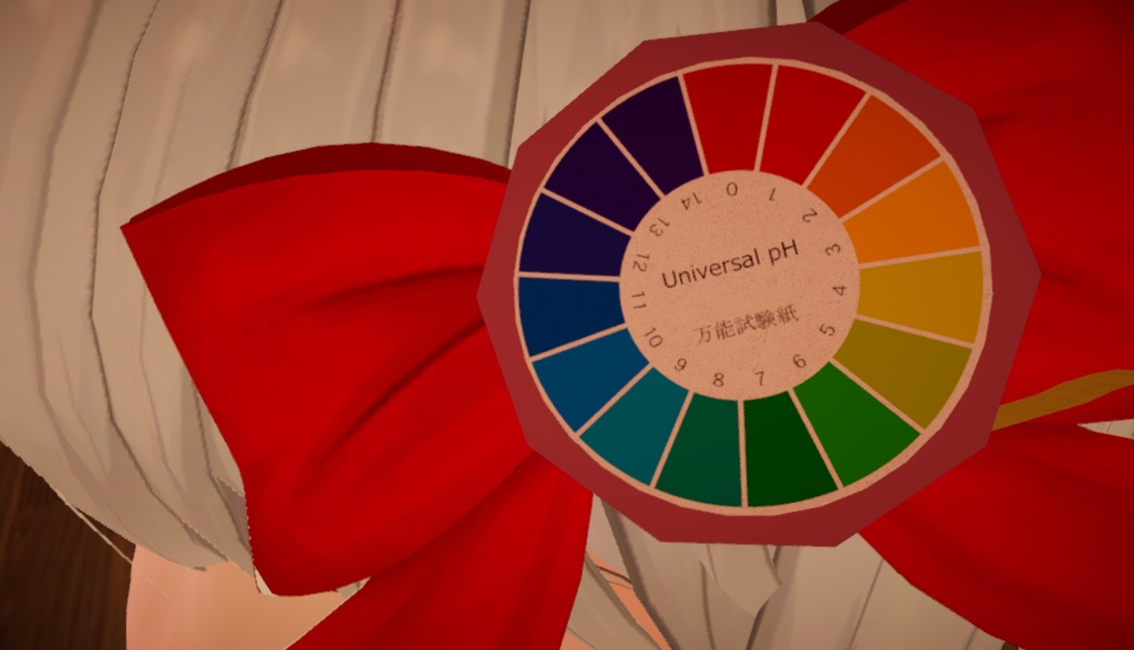 かわいいアクセサリー(万能pH試験紙)