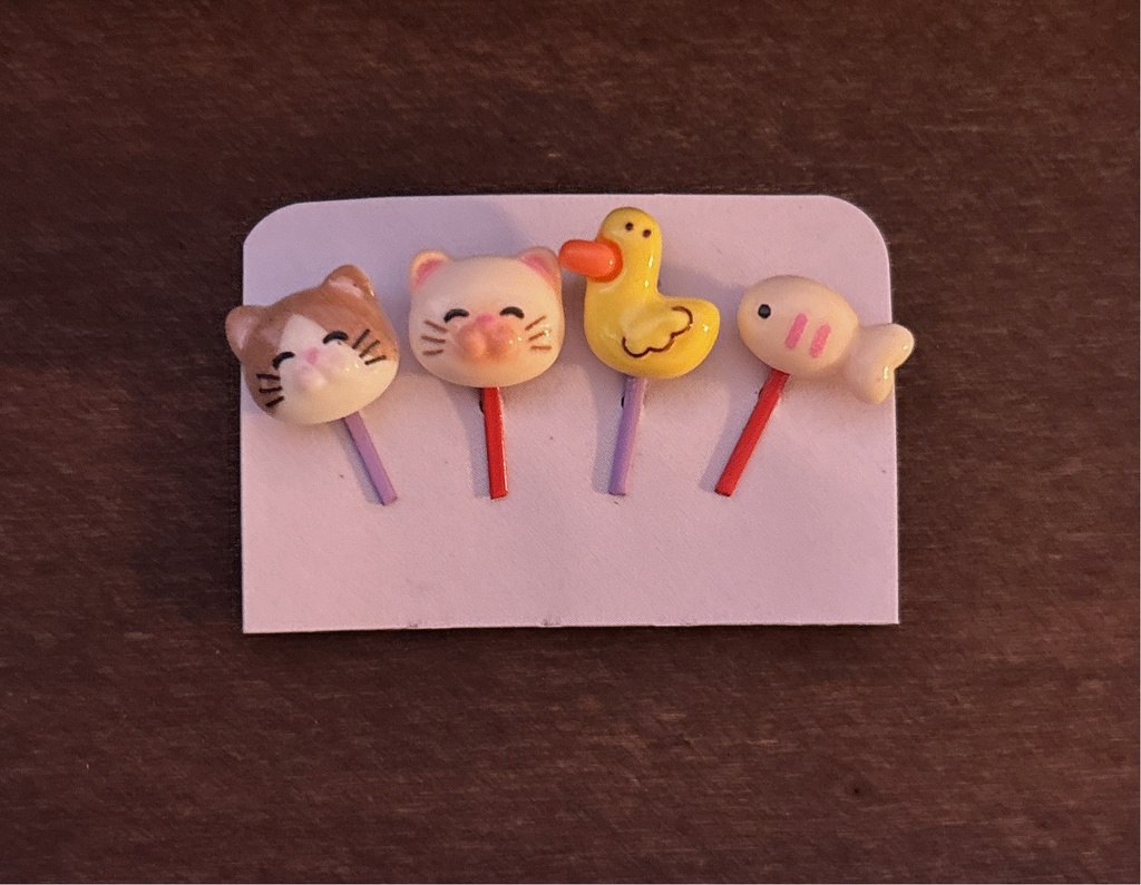 動物飾りピンB