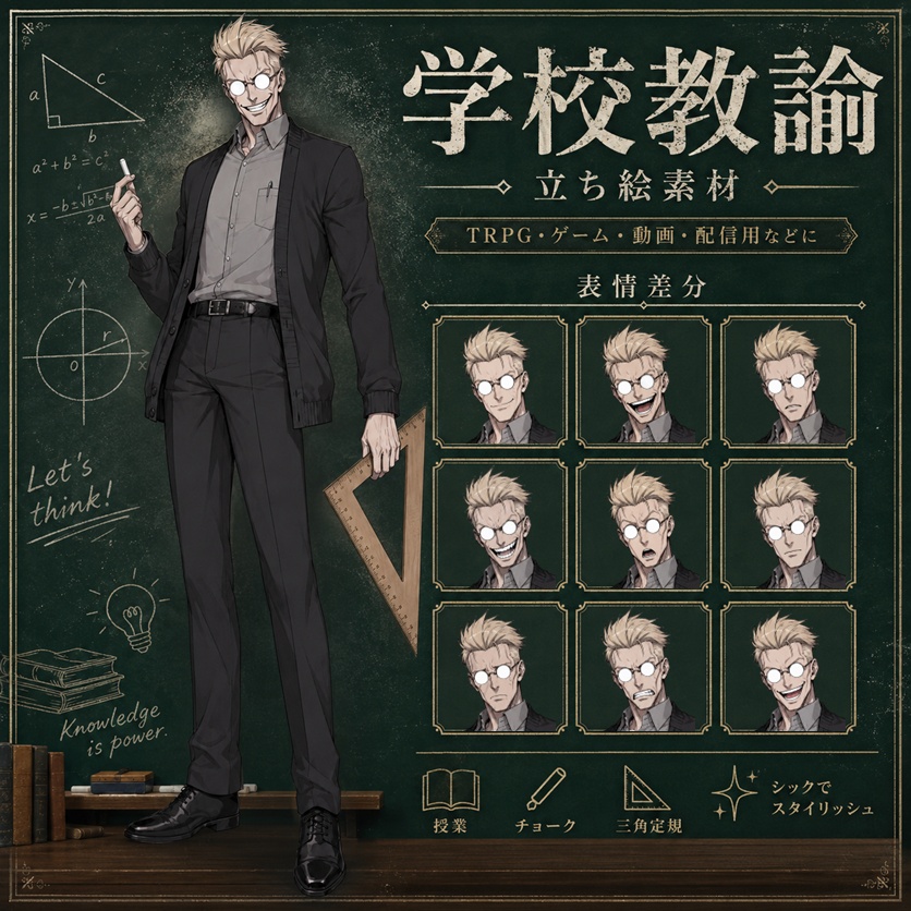立ち絵（学校教諭）