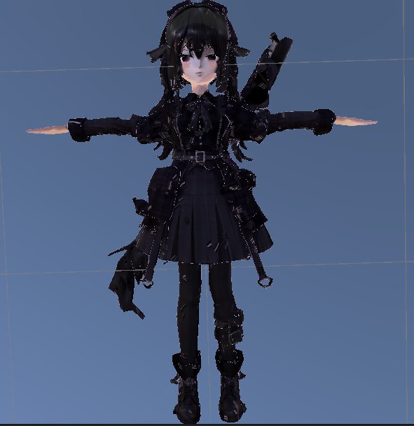 VRChatアバター「Black_Girl」