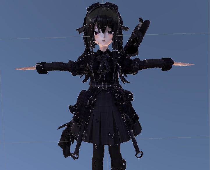 VRChatアバター「Black_Girl」