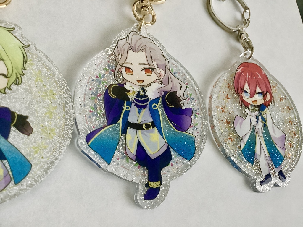 Edenラメ入りアクリルキーホルダー