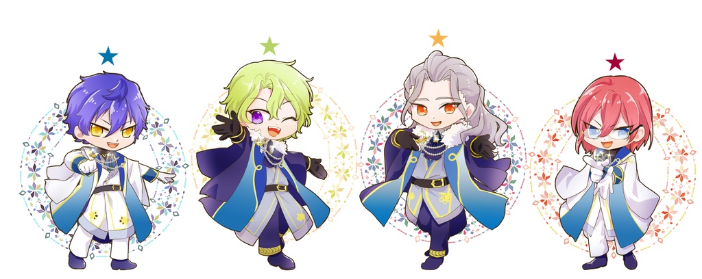 Edenラメ入りアクリルキーホルダー