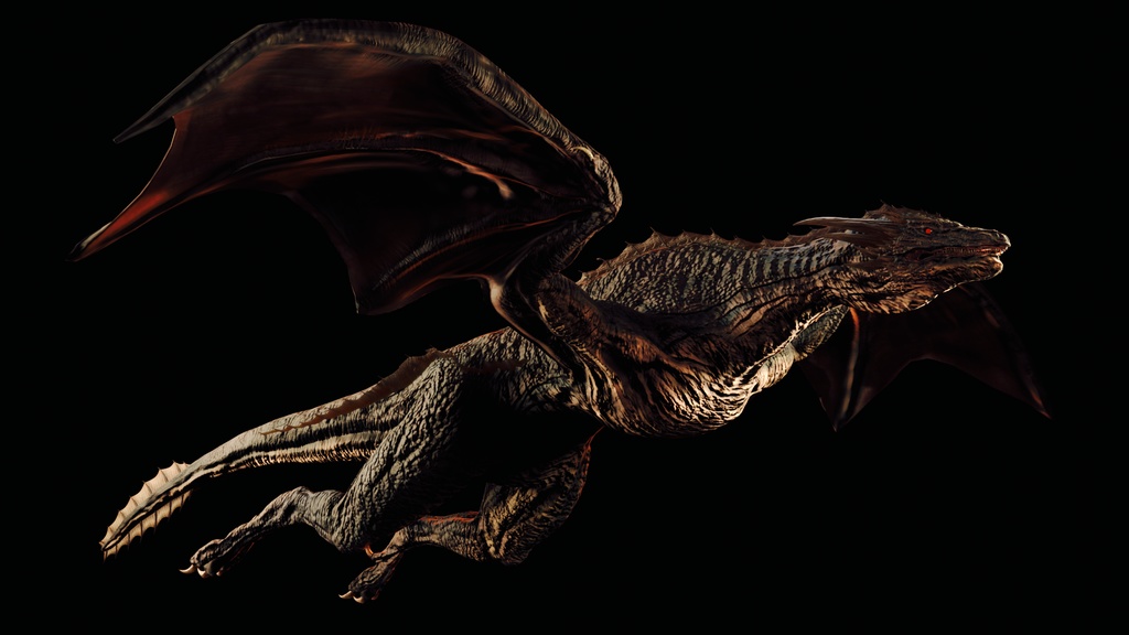 ドラゴン3Dデータblender形式 Dragon