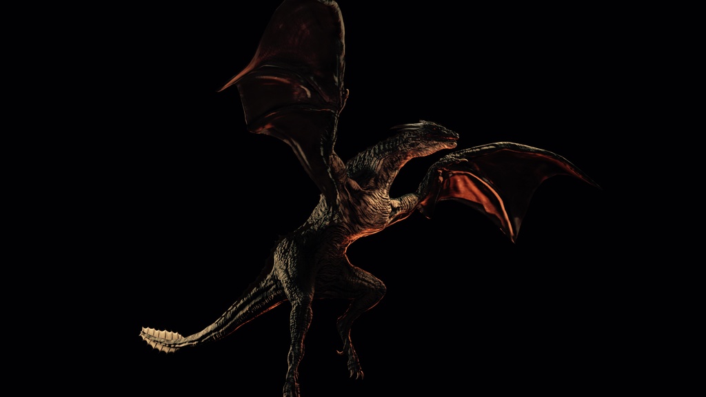 ドラゴン3Dデータblender形式 Dragon
