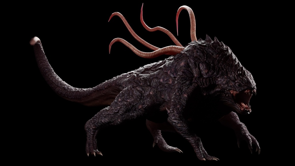 lizard Dragon 蜥蜴オリジナル3Dモデル