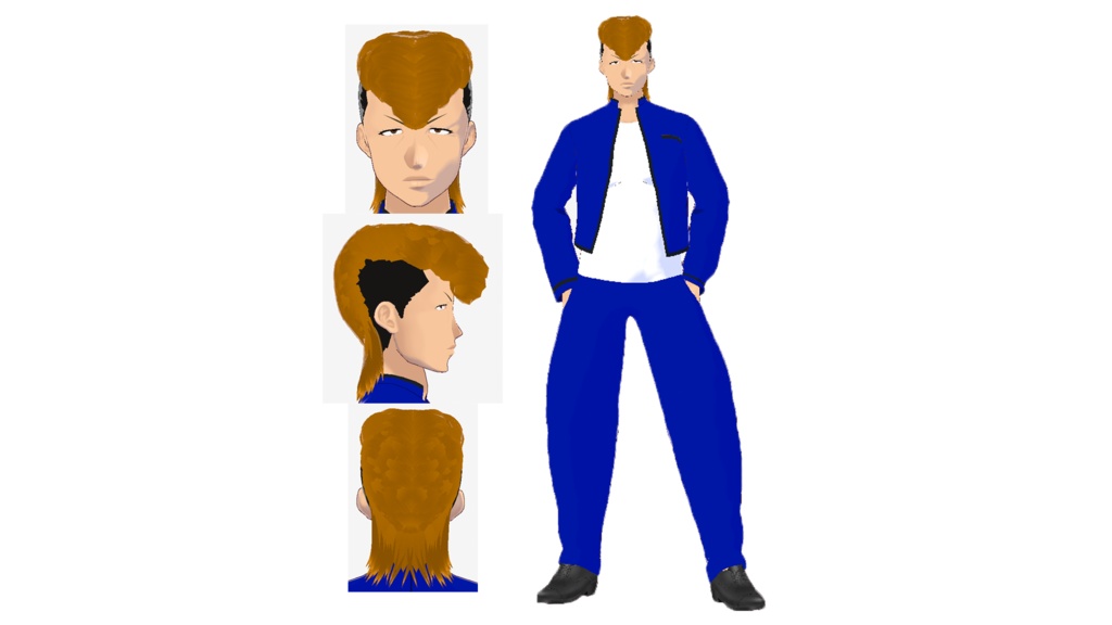 VRMオリジナル3Dモデル「本田春樹」