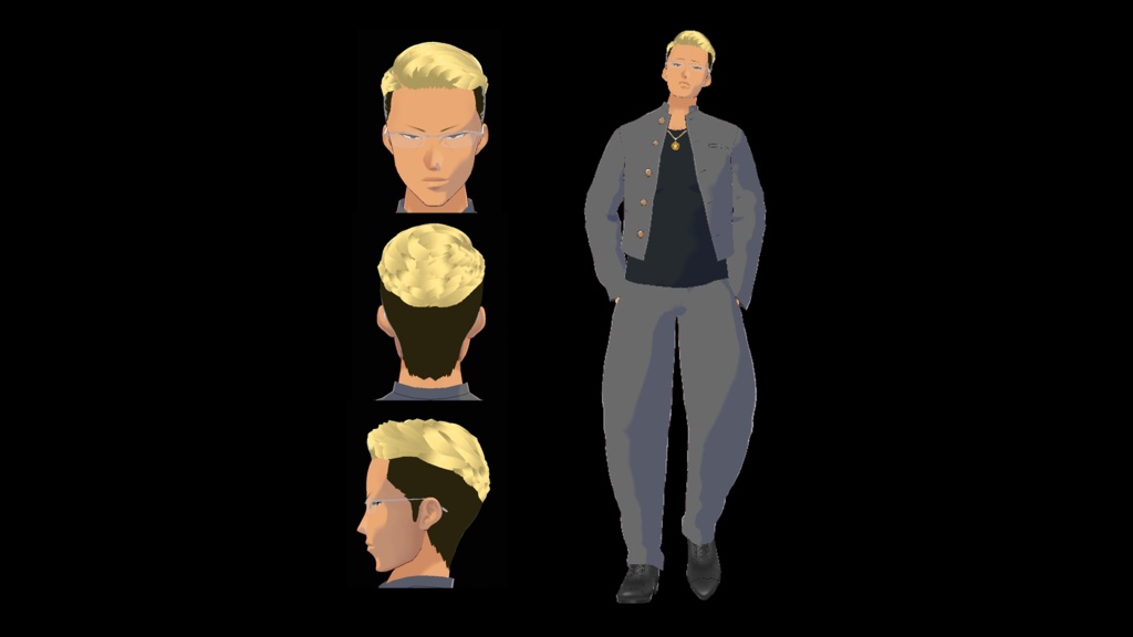 VRMオリジナル3Dモデル「川崎彰吾」