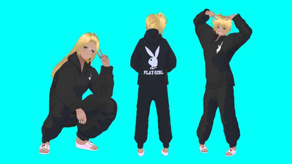 VRMオリジナル3Dモデル「桃原蝶舞」