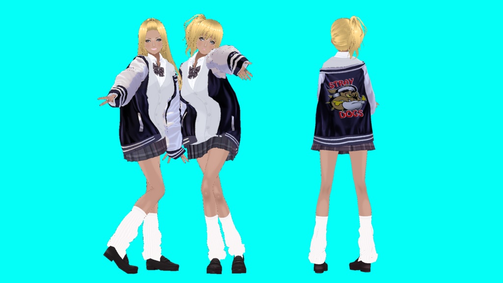 VRMオリジナル3Dモデル「桃原蝶舞」