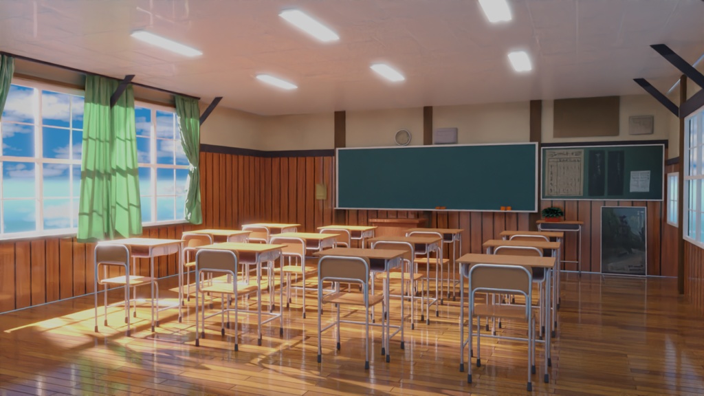 教室3Dモデル【無料配布あり】