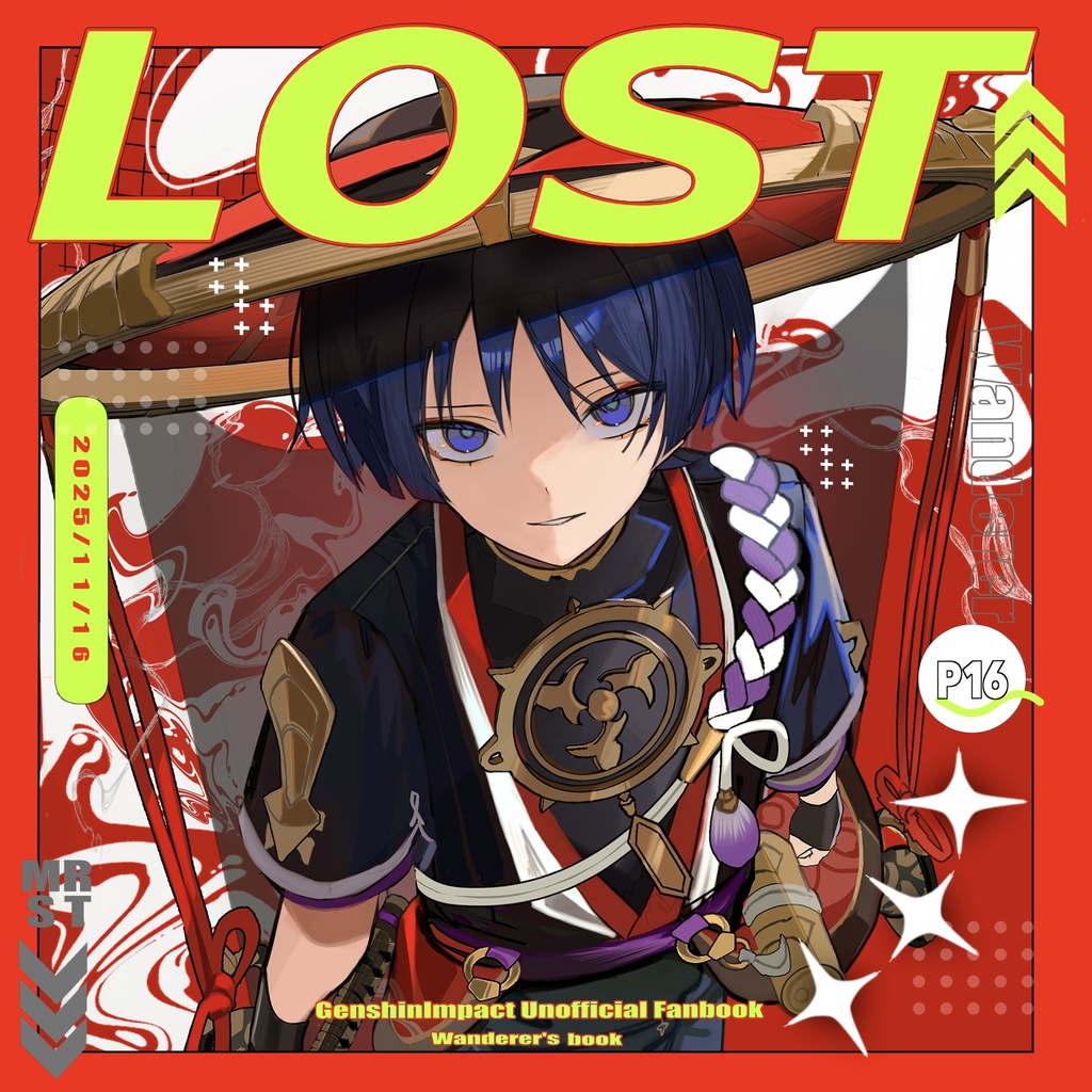 散兵・放浪者・傾奇者イラスト本『LOST』