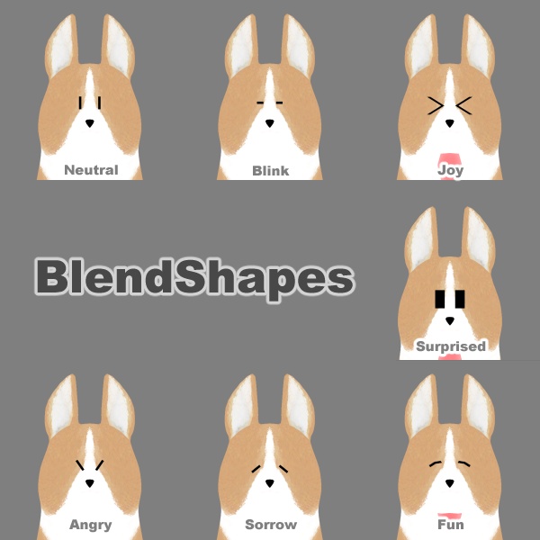 【VRM】プリケツコーギー【オリジナル3Dモデル】