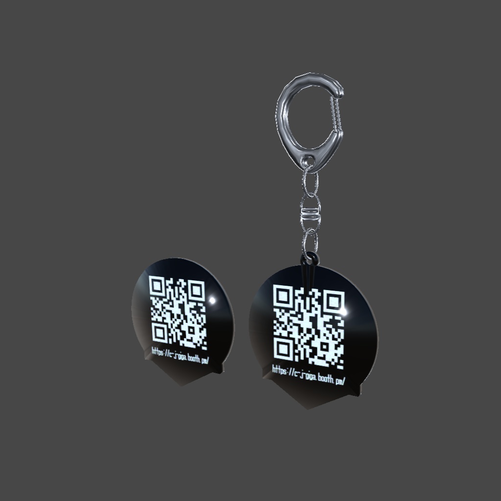 【VRChat想定_無料】ニクロックキーホルダー&バッジ【AudioLink搭載】