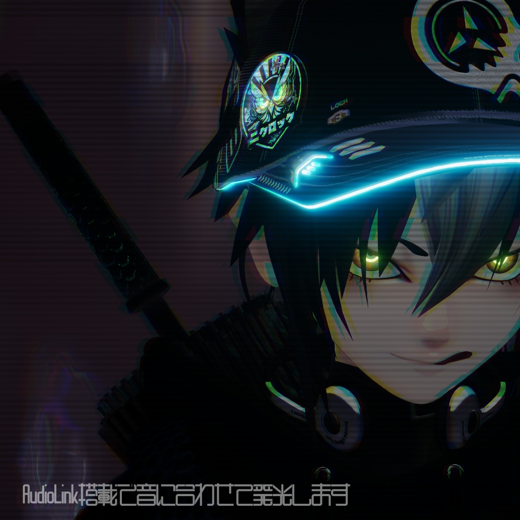 【VRChat想定_無料】ニクロックキーホルダー&バッジ【AudioLink搭載】