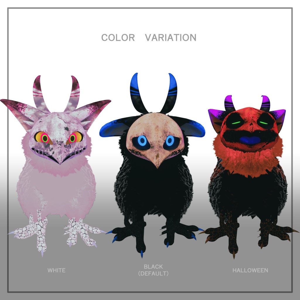 【VRChat】まんまるにくばーど【オリジナル3Dモデル】