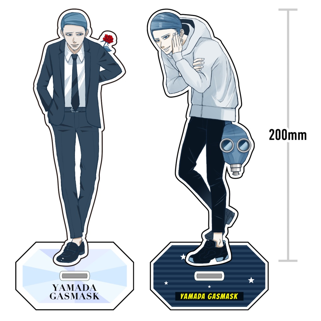 山田ガスマスク アクリルスタンド(スーツ姿)