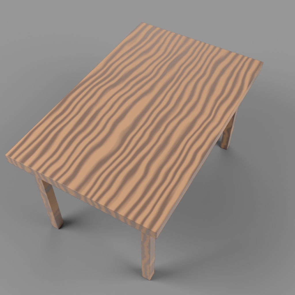 【低ポリ3Dモデル】木製テーブル 6種パック / PBRテクスチャ・LOD・OBJ/FBX/GLB/USD対応