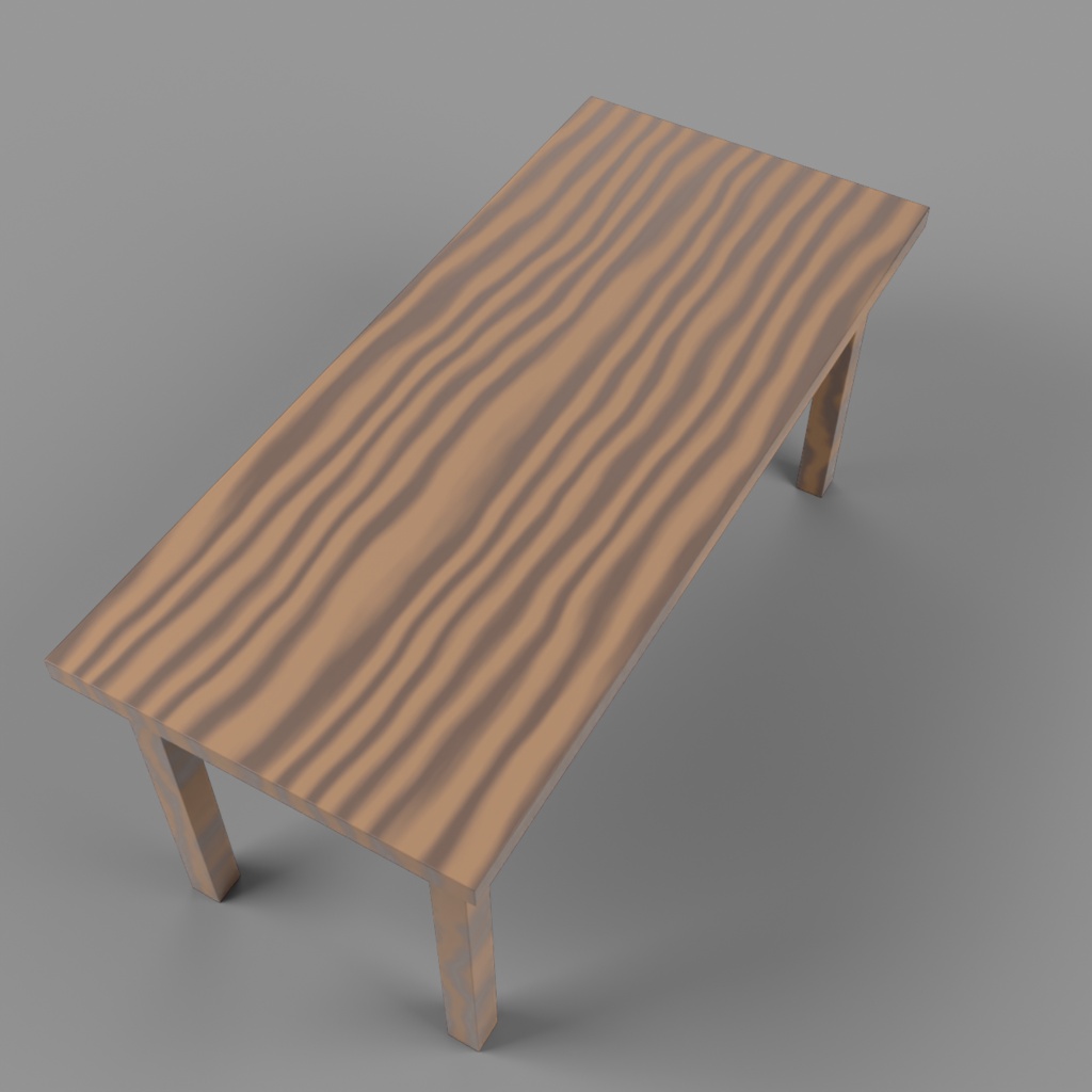 【低ポリ3Dモデル】木製テーブル 6種パック / PBRテクスチャ・LOD・OBJ/FBX/GLB/USD対応