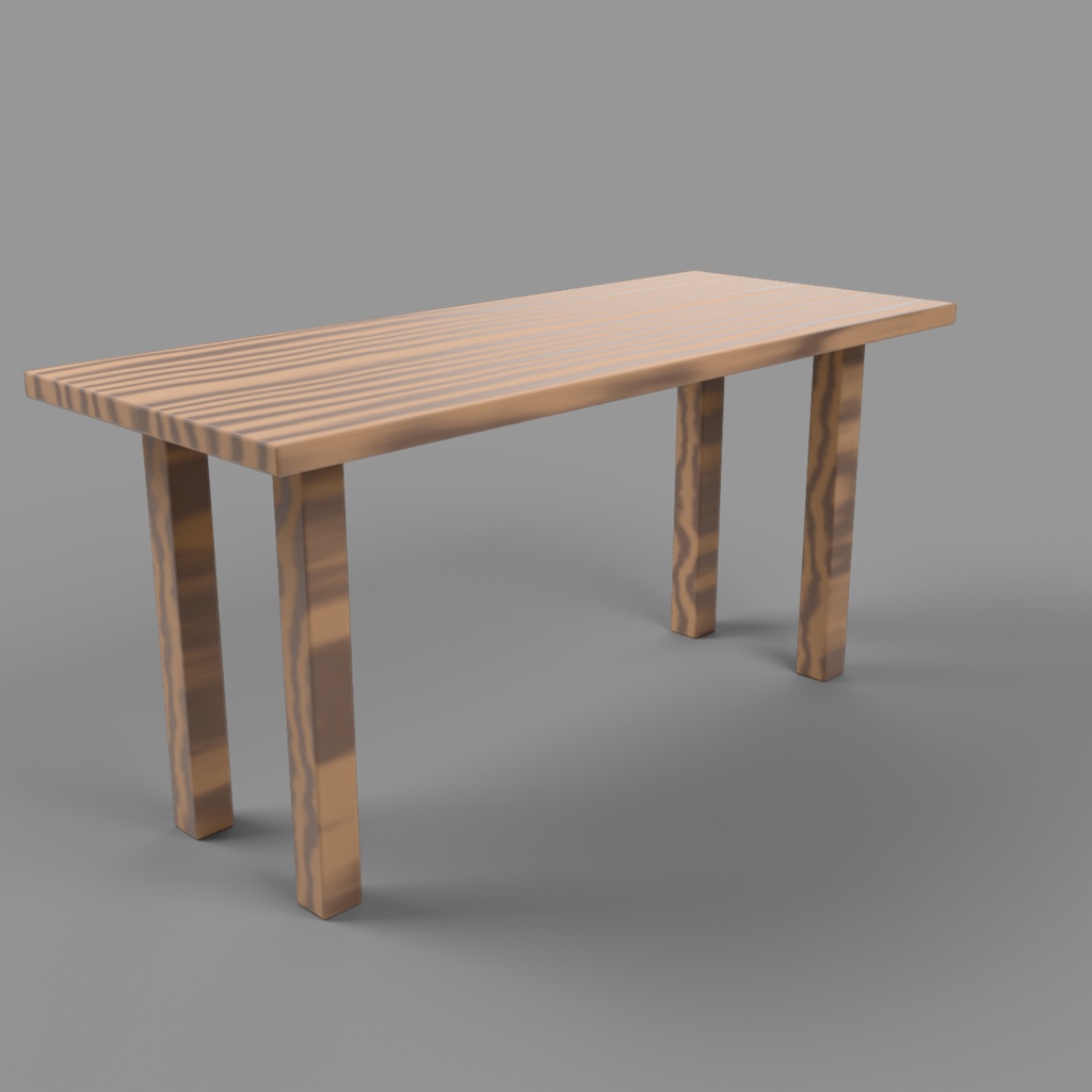 【低ポリ3Dモデル】木製テーブル 6種パック / PBRテクスチャ・LOD・OBJ/FBX/GLB/USD対応