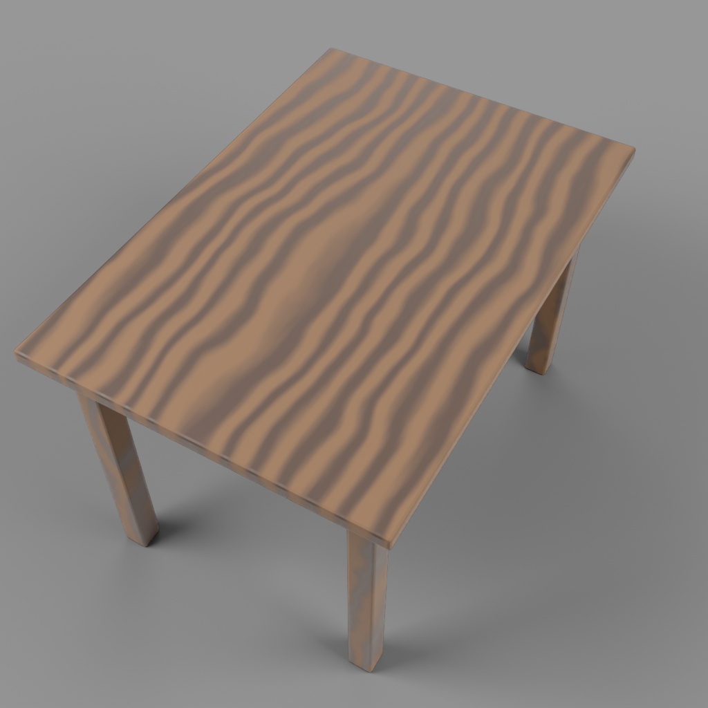 【低ポリ3Dモデル】木製テーブル 6種パック / PBRテクスチャ・LOD・OBJ/FBX/GLB/USD対応