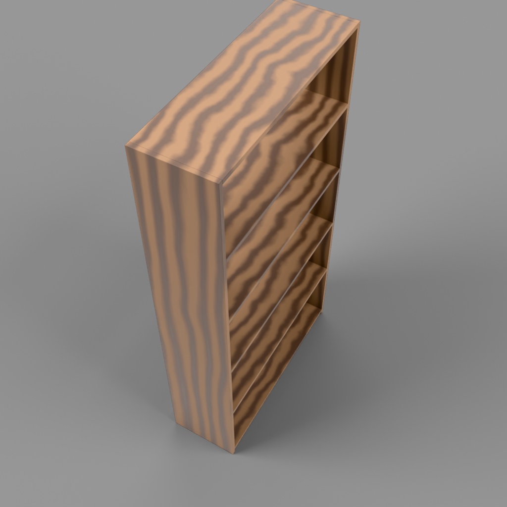 【低ポリ3Dモデル】木製シェルフ・本棚 6種パック / PBRテクスチャ・LOD・OBJ/FBX/GLB/USD対応
