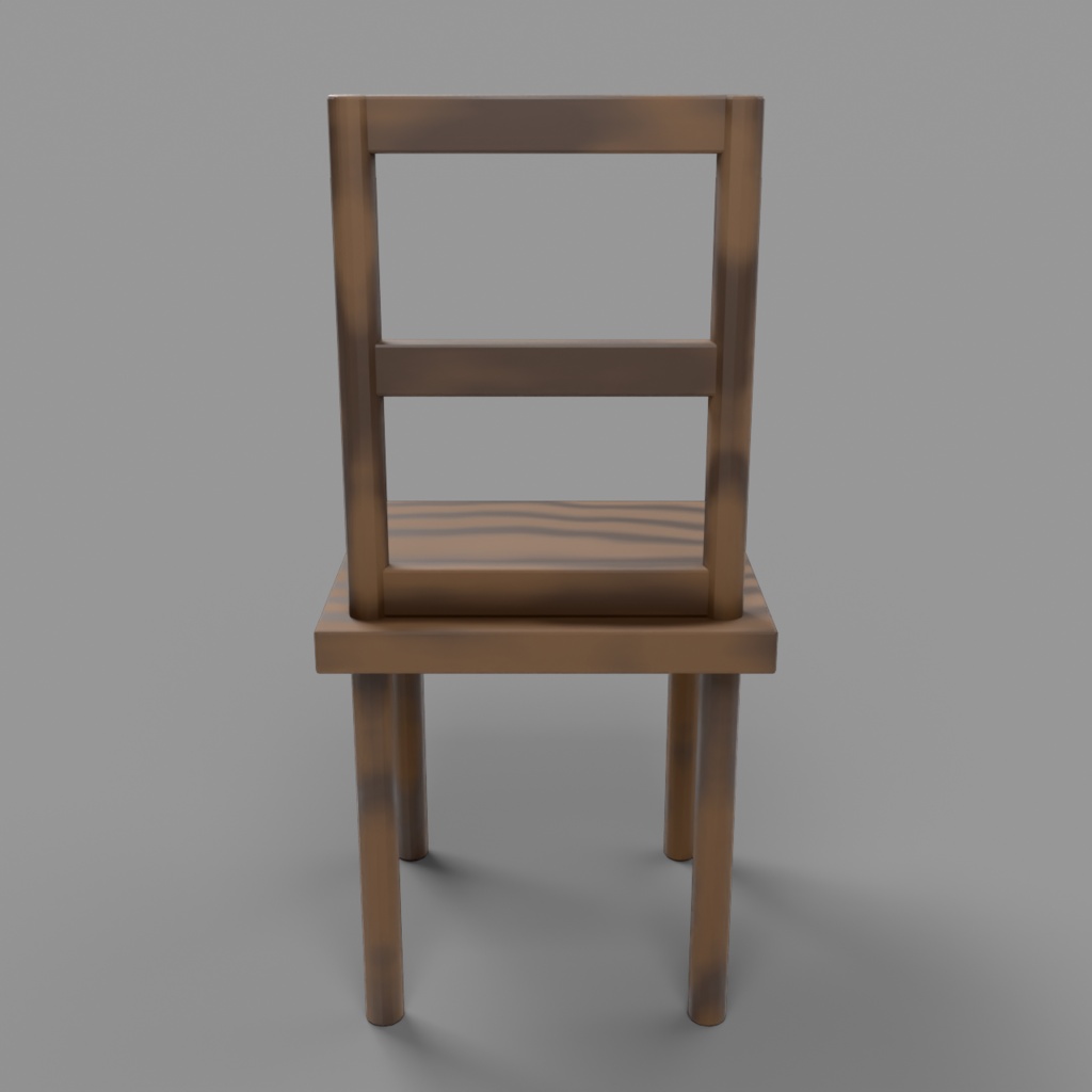 【低ポリ3Dモデル】木製チェア 6種パック / PBRテクスチャ・LOD・OBJ/FBX/GLB/USD対応