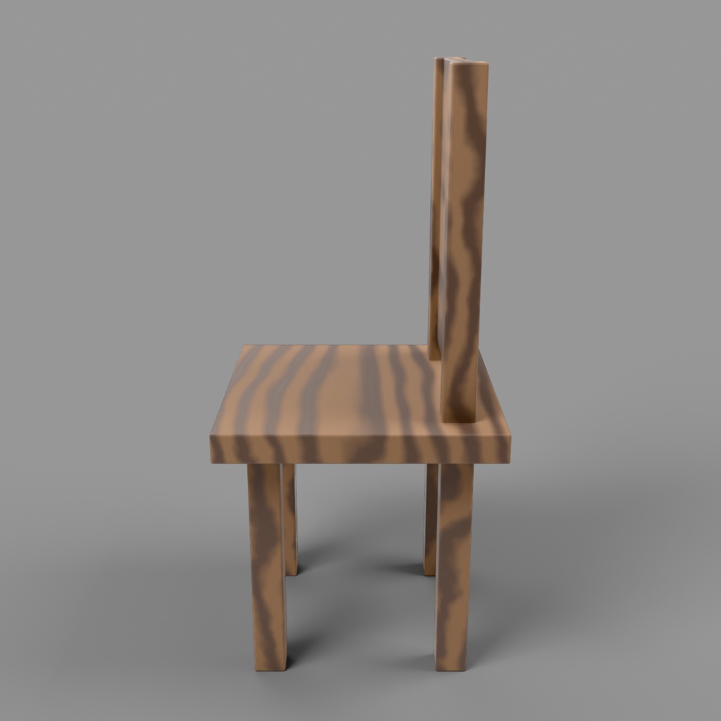 【低ポリ3Dモデル】木製チェア 6種パック / PBRテクスチャ・LOD・OBJ/FBX/GLB/USD対応