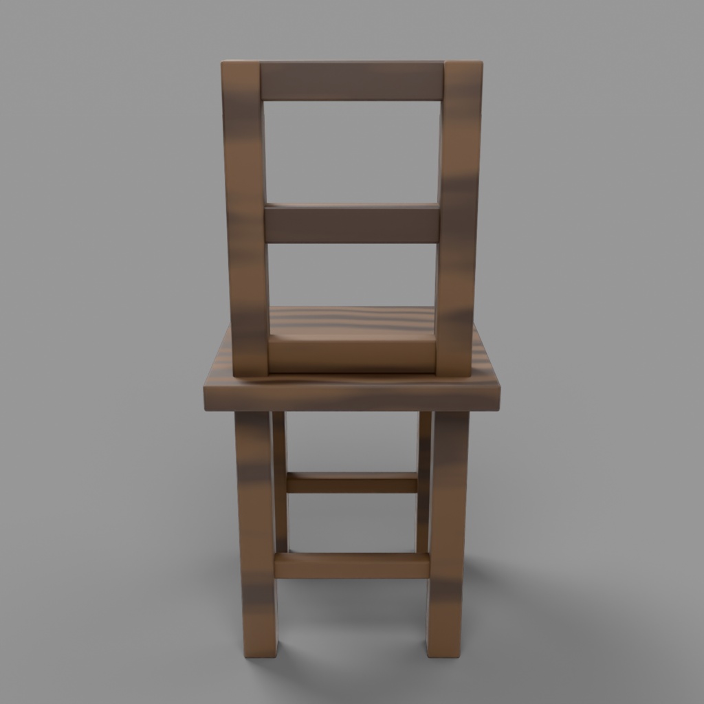 【低ポリ3Dモデル】木製チェア 6種パック / PBRテクスチャ・LOD・OBJ/FBX/GLB/USD対応