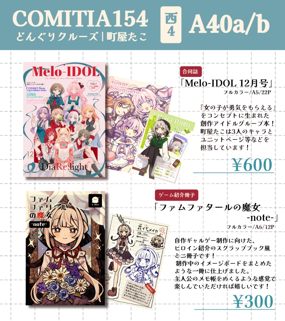 【新刊】『ファムファタールの魔女-note-』『Melo-IDOL 12月号』