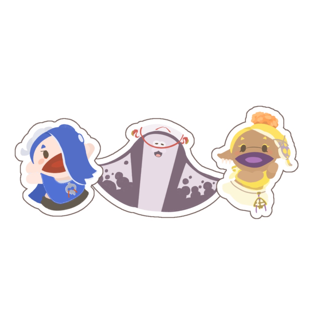 ぱぺみ連合 イラストステッカーセット