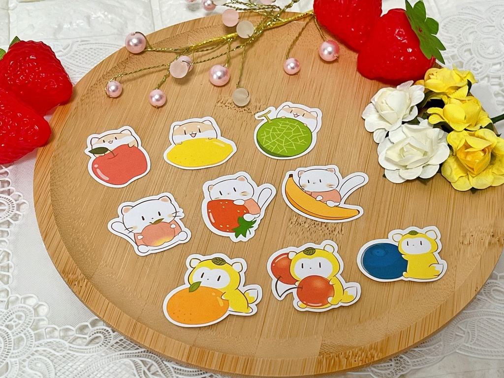 フレークシール(フルーツ)