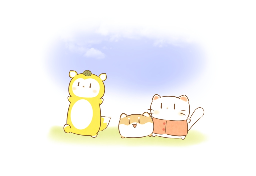 「お散歩いくぞっ」ポストカード