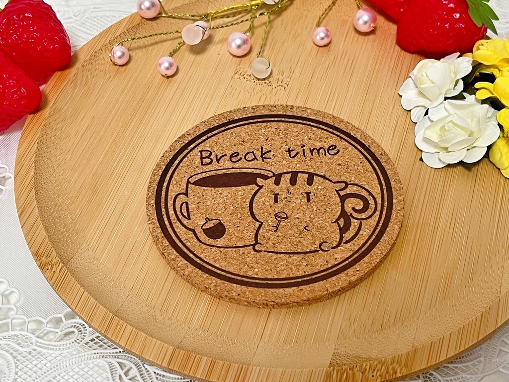 りすさんコルクコースター