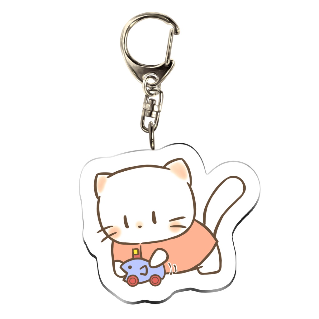 にゃんこのぷっぷーアクリルキーホルダー