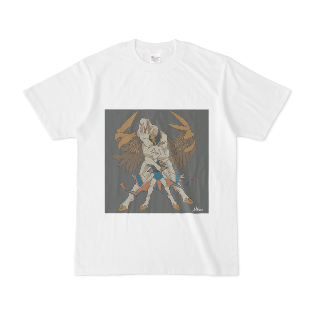 Tシャツ-「揺れ動き歪んで見える像」