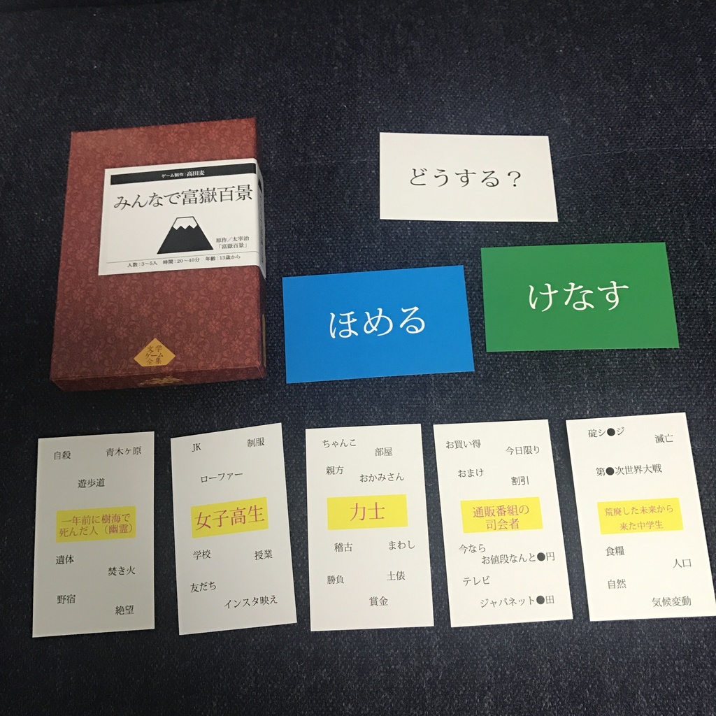 文学ゲーム全集『みんなで富嶽百景』(原案:『富嶽百景』太宰治)