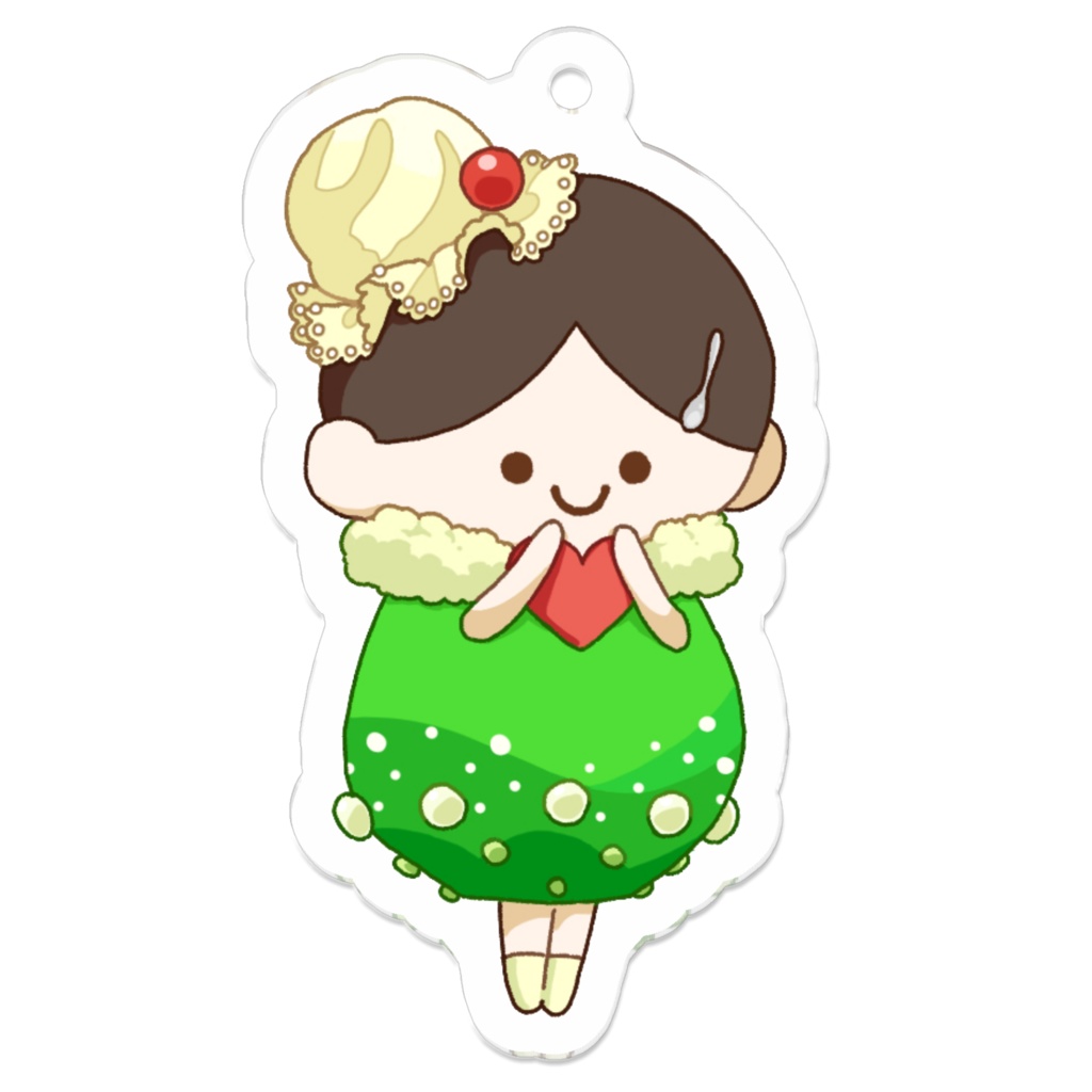 レトロ風はなちゃん（クリームソーダ）
