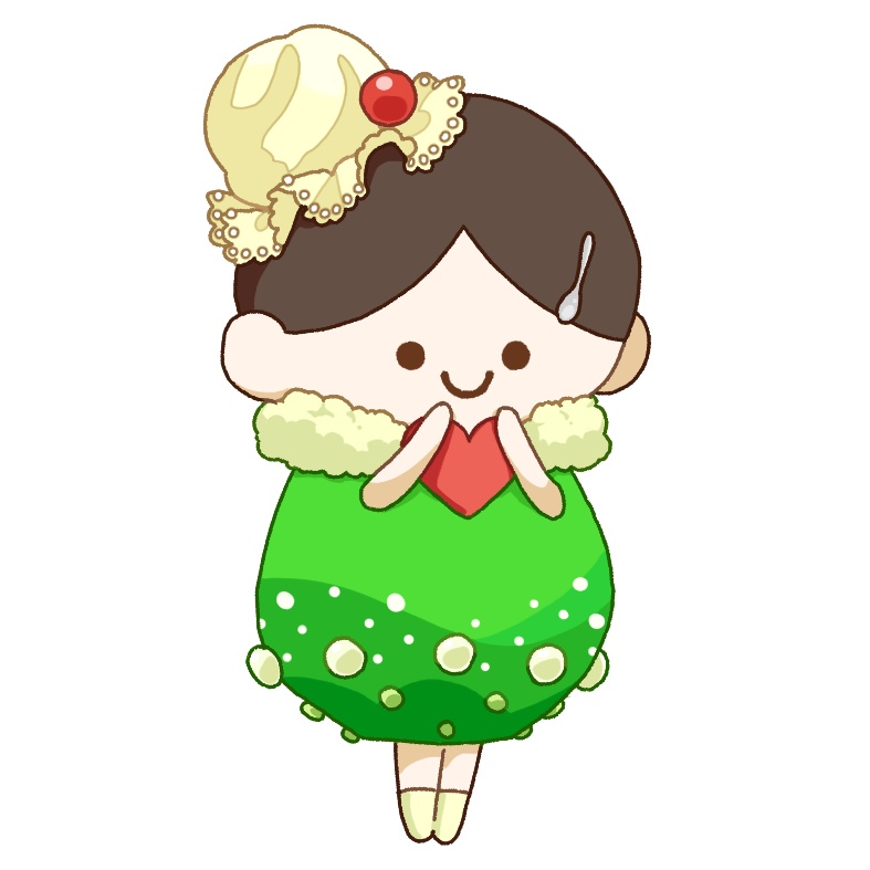 レトロ風はなちゃん(クリームソーダ)