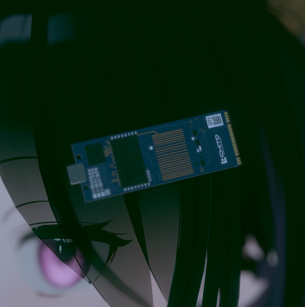 PCB基板ヘアアクセ