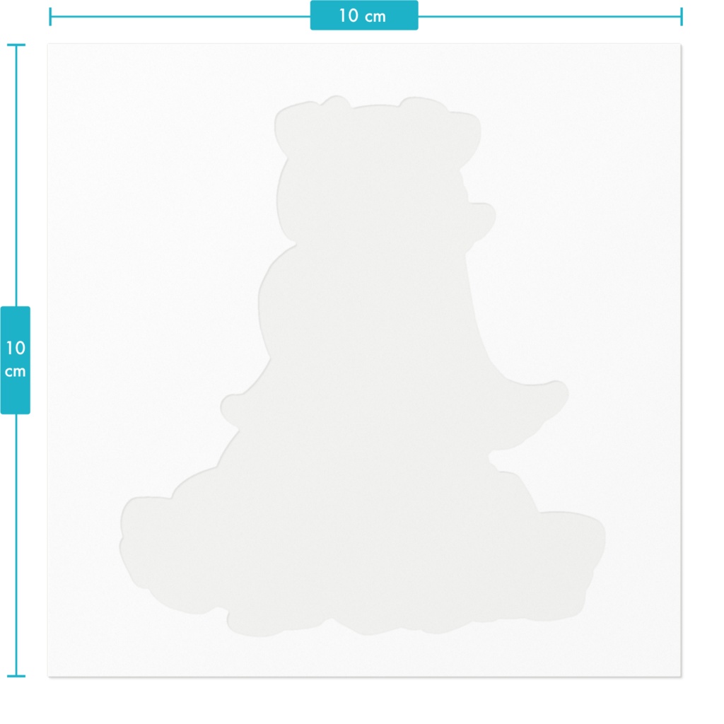【お茶会ももか】ステッカー100 x 100 (mm)