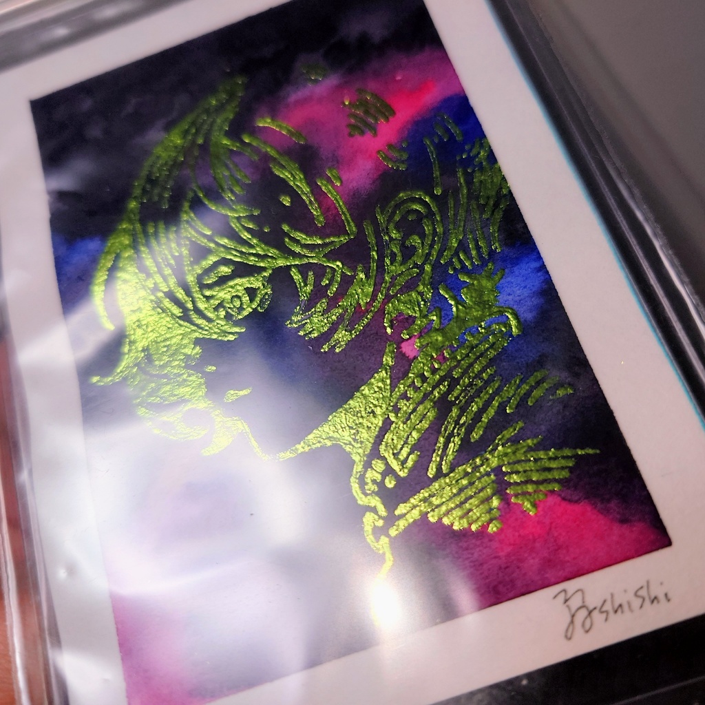 水彩箔押し原画+ブロマイドセット(A)