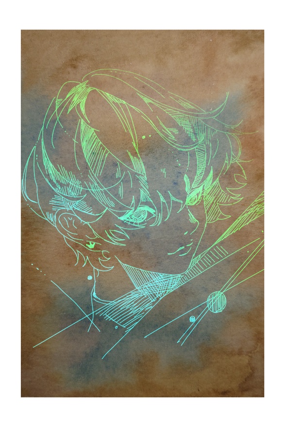 水彩箔押し原画+ブロマイドセット(C)