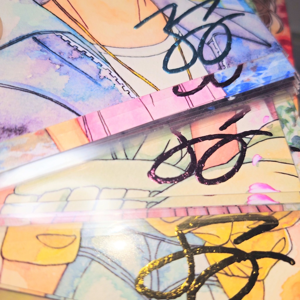 水彩箔押し原画+ブロマイド(E)