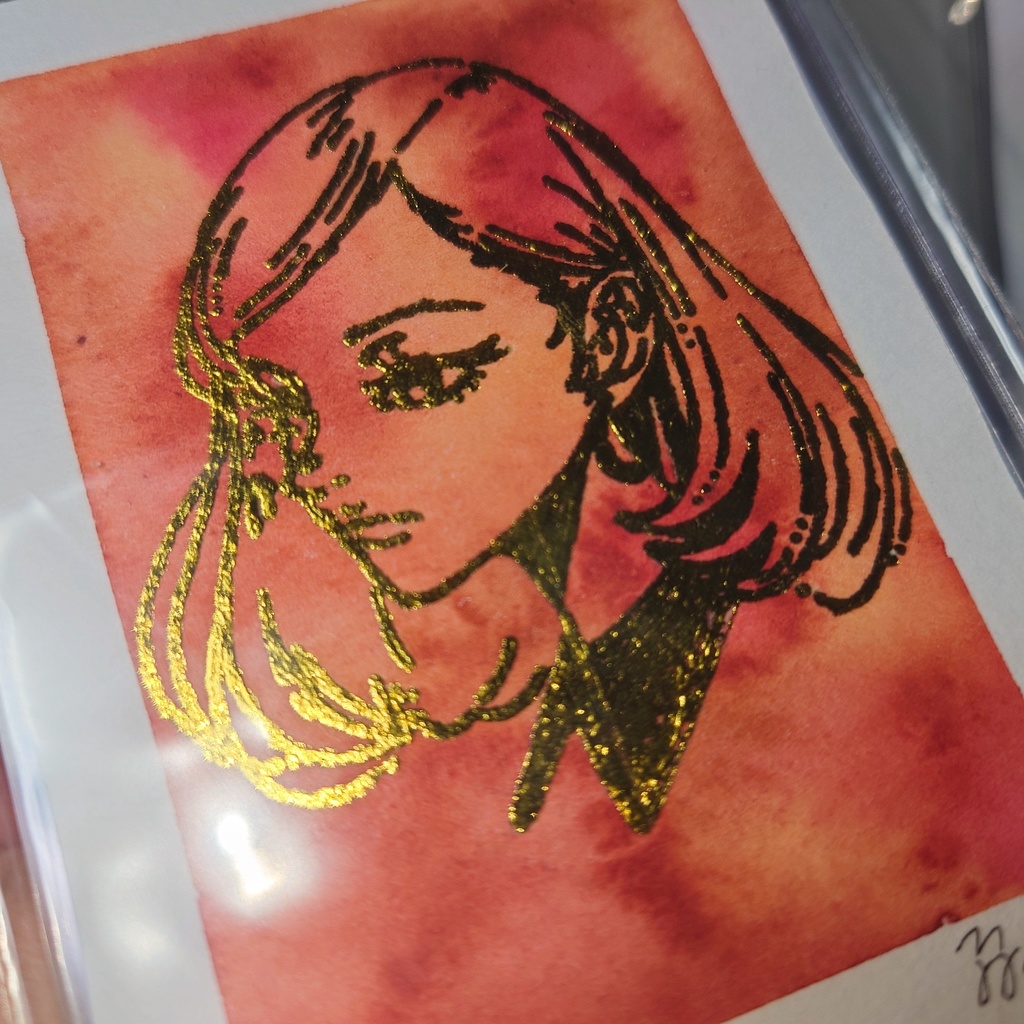 水彩箔押し原画+ブロマイド(E)